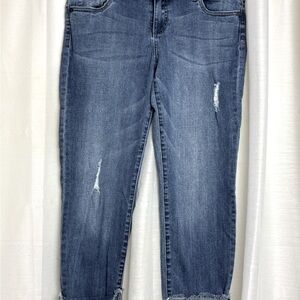 Kut from the Kloth Boyfriend Distressed Ankle Cropped Jeans